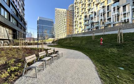 Jedinečný 2i byt s terasou a vlastnou ZÁHRADOU v centre DOWNTOWNU, METROPOLIS, Bottova ul., 110,24 m2
