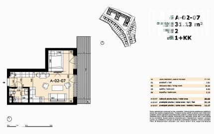 Novostavba 1,5i byt s veľkým exteriérom a BAZÉNOM, BA IV. Dúbravka, Agátova ul., 41,82 m2