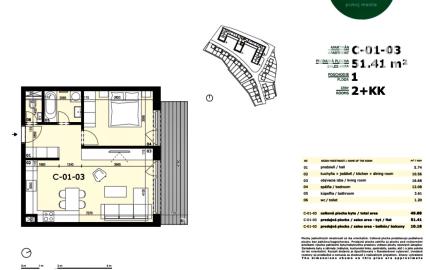 Novostavba Agáty s ext. BAZÉNOM, väčší 2i byt , BA IV. Dúbravka, Agátova ul., 60 m2