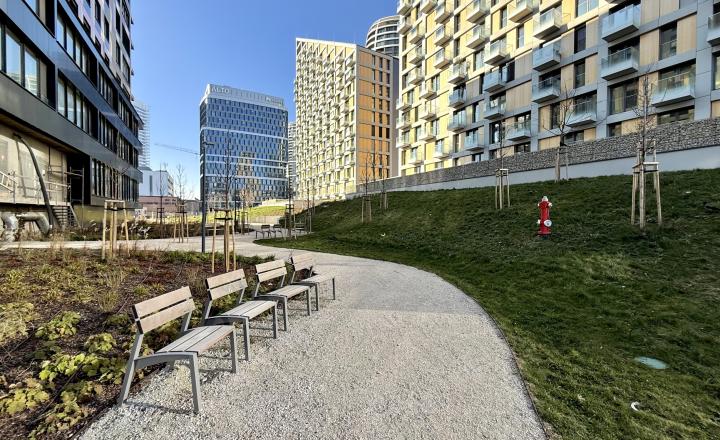 Jedinečný 2i byt s terasou a vlastnou ZÁHRADOU v centre DOWNTOWNU, METROPOLIS, Bottova ul., 110,24 m2 - fotografia 14